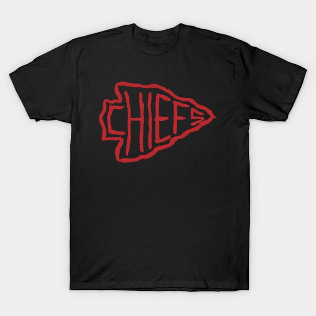 Kansas City Chieeeefs 04 T-Shirt by Very Simple Graph